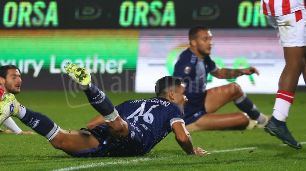 Il gol di Cinquegrano PH RIMINI CALCIO