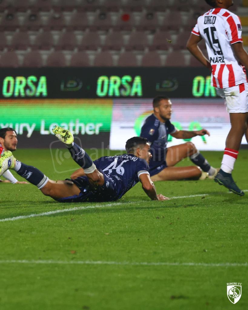 Il gol di Cinquegrano PH RIMINI CALCIO