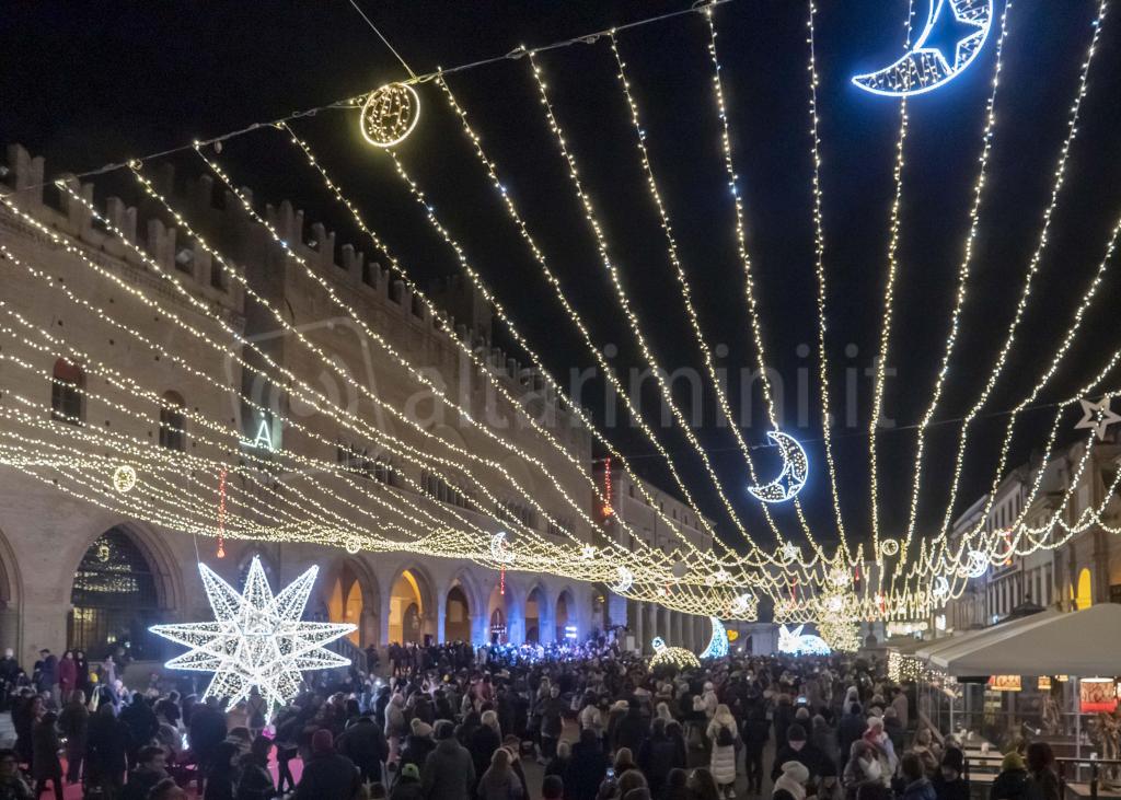 Rimini; 23/11/2024: Comune RN Uff Stampa, accensione Luci di Natale©Riccardo Gallini /GRPhoto