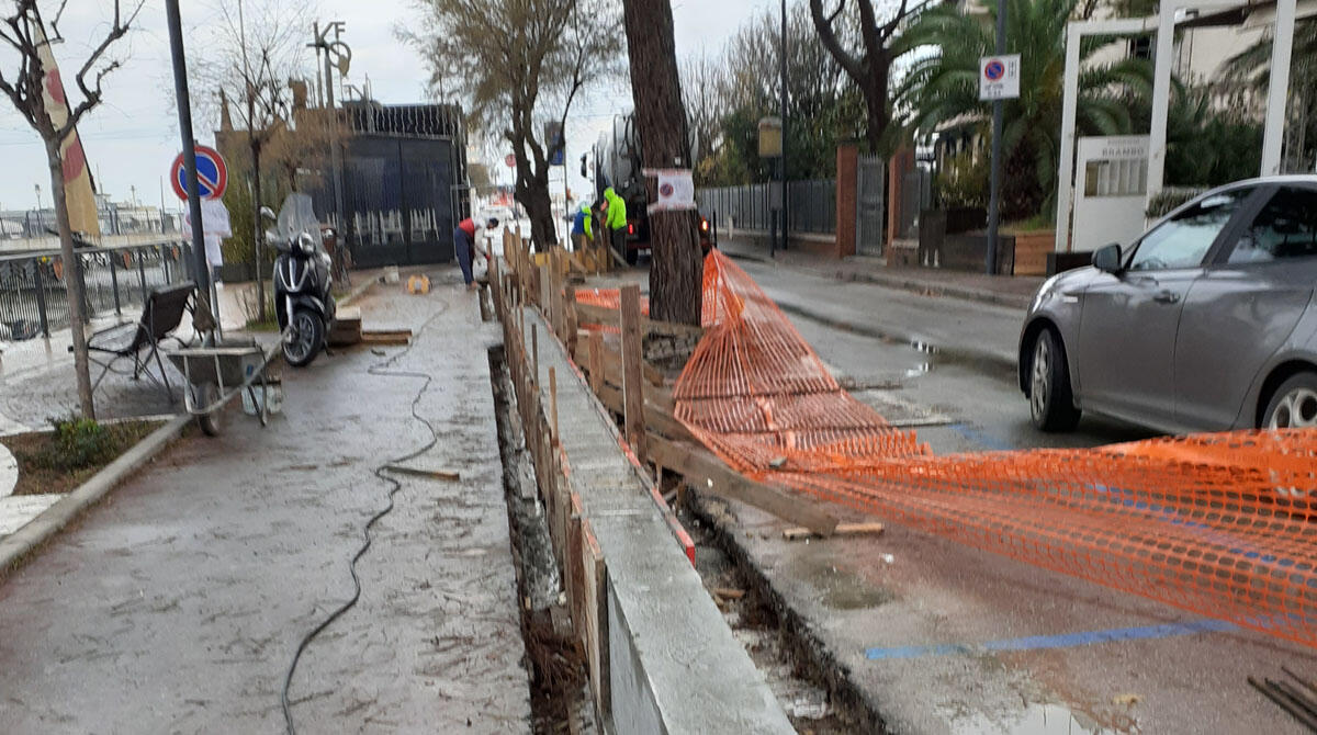 Riccione, quasi completati i primi interventi in viale Parini - 