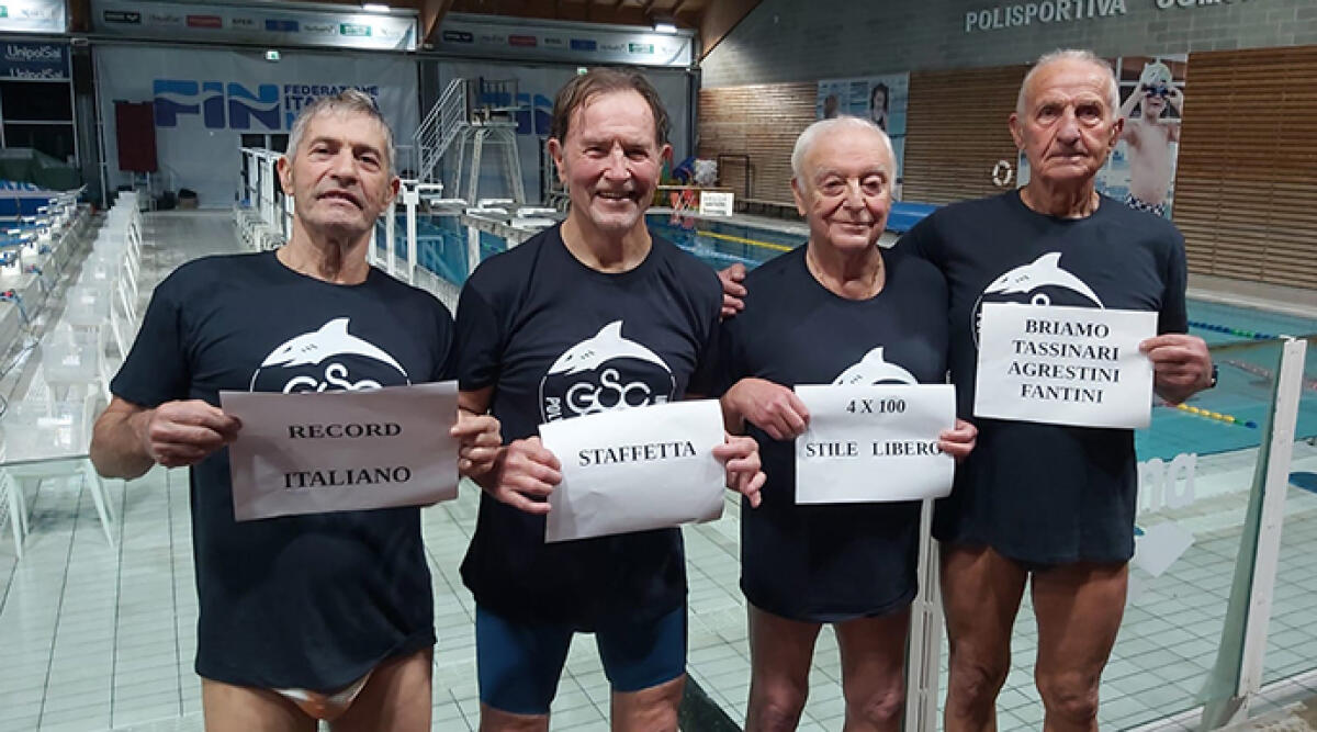 Polisportiva Garden Rimini: nuovo record italiano nella Staffetta 4x100 Stile Libero M320 - 