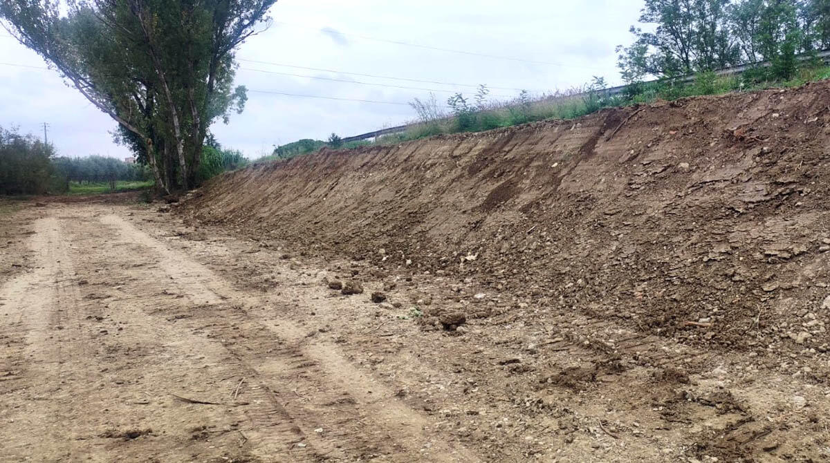 Ciclabile Sant'Ermete-San Martino verso il completamento grazie al finanziamento della Regione - Il terreno dove sarà realizzato l'ultimo tratto della nuova ciclabile