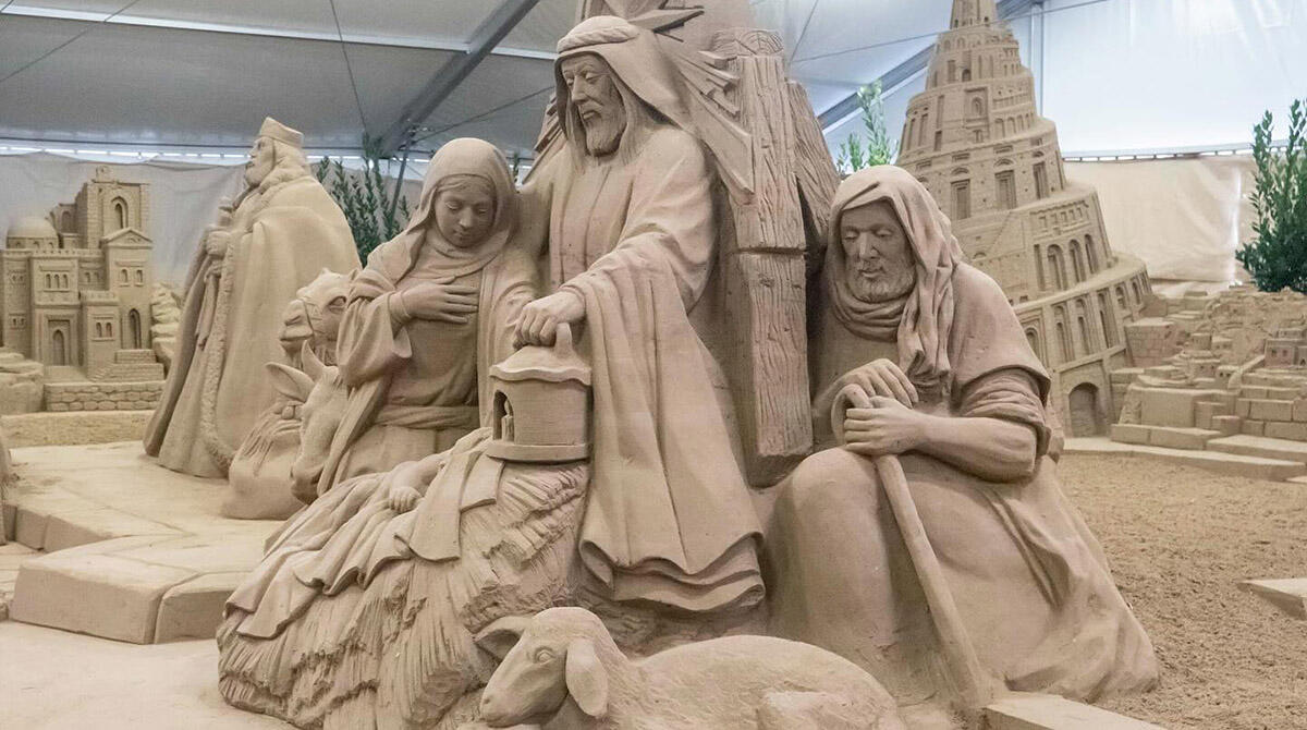 Rimini, presepi di sabbia e non solo: tutti i magici allestimenti nel territorio - Presepe di sabbia a Rimini