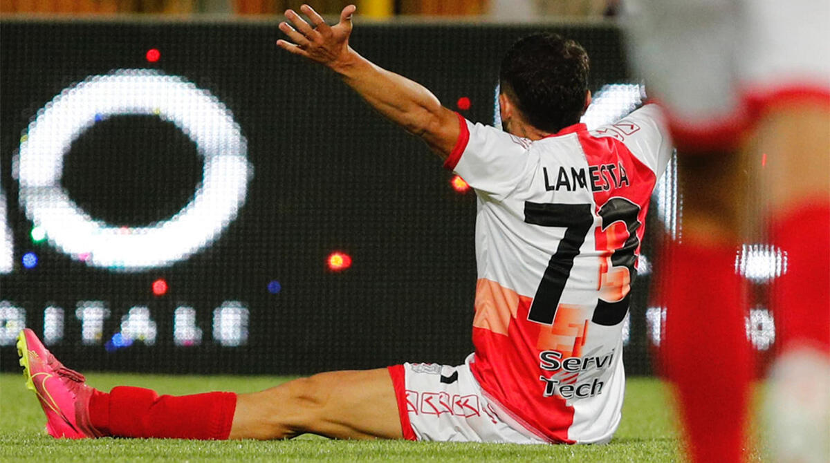 Lamesta e Morra di nuovo insieme al Milan? L'ipotesi Futuro per loro - Lamesta esulta PH ZAMAGNI RIMINI CALCIO