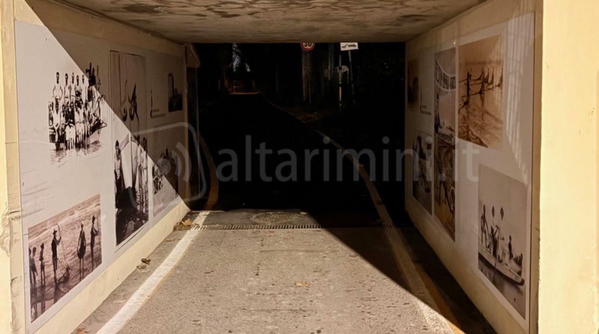 Viserbella. Via Bruschi al buio: residenti chiedono maggiore sicurezza - Il sottopasso Carloni e l'inizio di via Bruschi