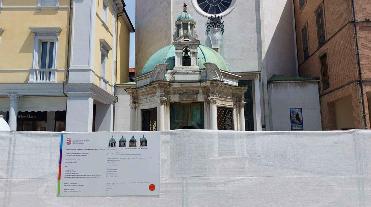 Il regalo di Bonfiglio Mariotti a Rimini: il 17 dicembre il Tempietto di Sant'Antonio torna a brillare -