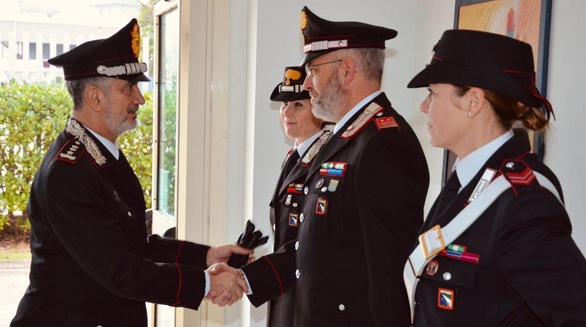 Il Generale Stefanizzi in visita al Comando Provinciale Carabinieri di Rimini - La visita del Generale Stefanizzi a Rimini