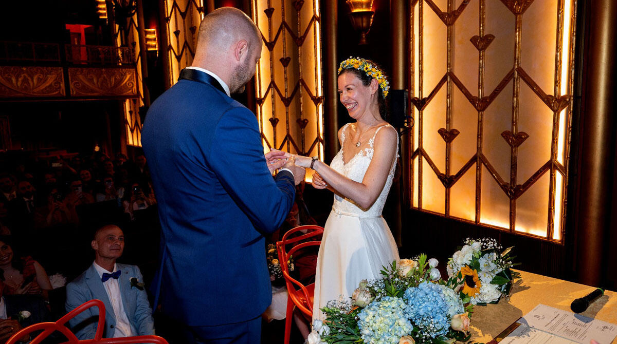 Rimini, i matrimoni non passano di moda: e c'è chi si sposa al Fulgor e chiama il proprio figlio Federico - Samantha e Dominic sposi
