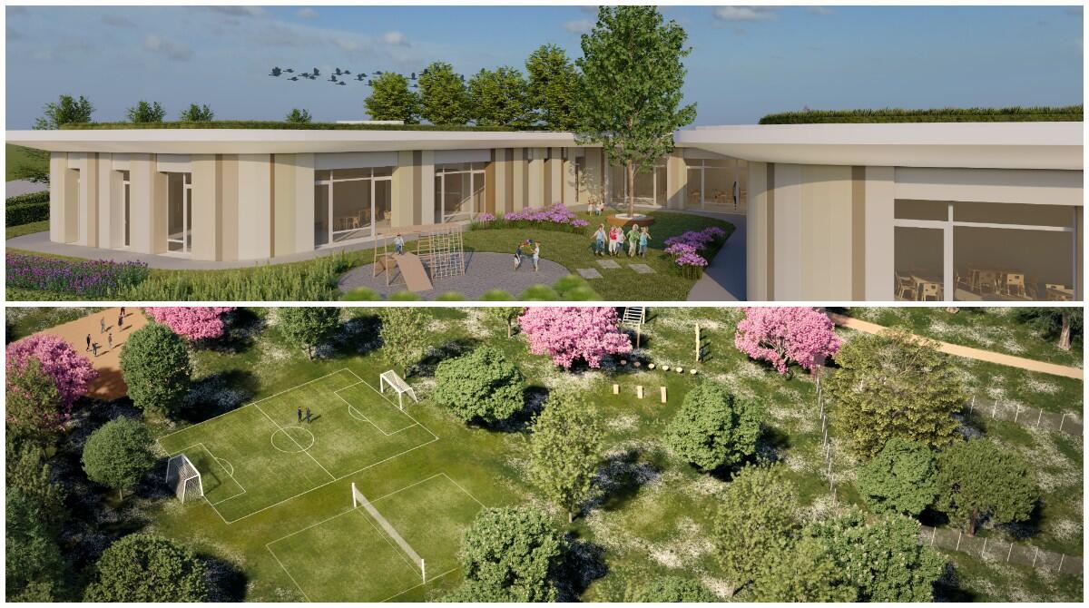 Coriano cresce, presentati i lavori futuri: nuovo asilo nido, parchi e cimiteri - Rendering dei progetti futuri a Coriano
