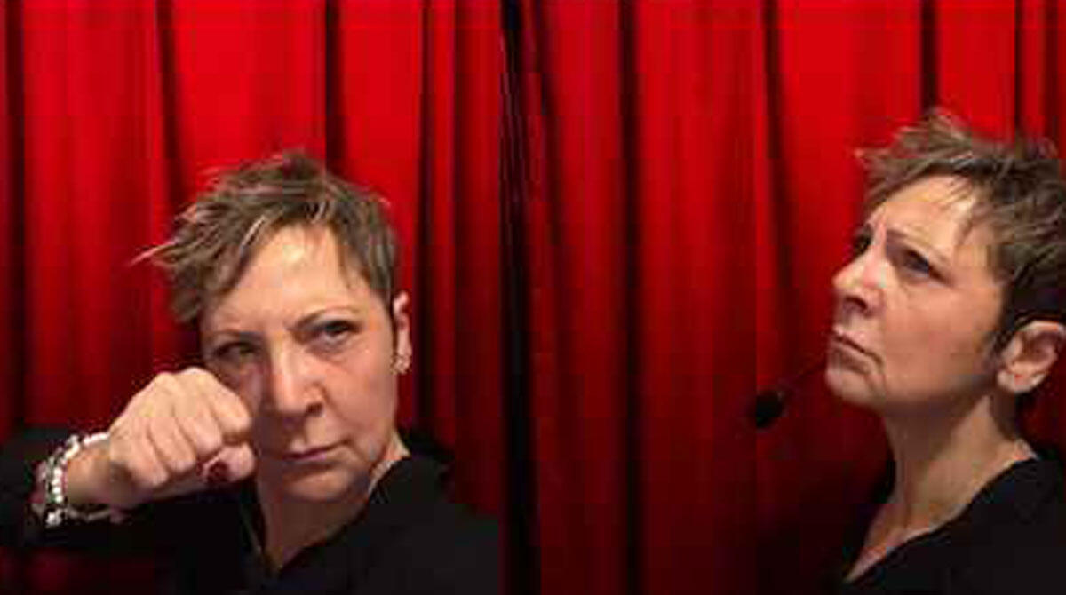 Il "ciclone" Debora Villa e il suo cabaret al Cinema Teatro Astra di Misano -