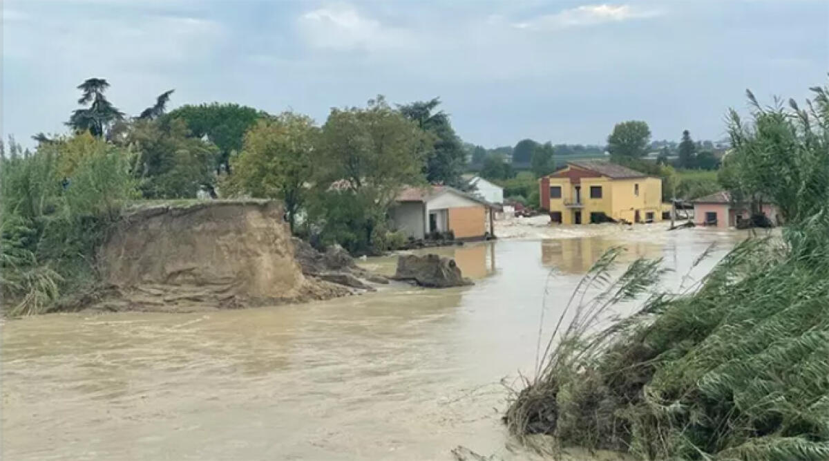 Alluvione, primo sopralluogo in Romagna del neo commissario Curcio - Foto Ansa