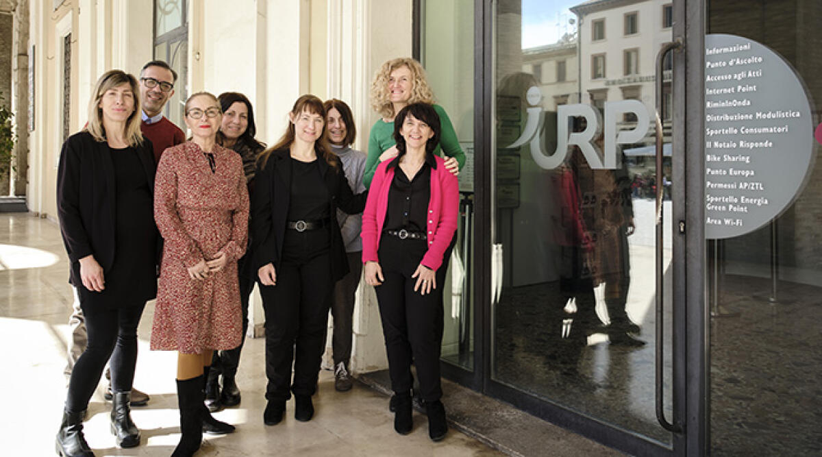 Rimini, crescono gli accessi all'Ufficio Relazioni con il pubblico - Lo staff dell'ufficio di Piazza Cavour