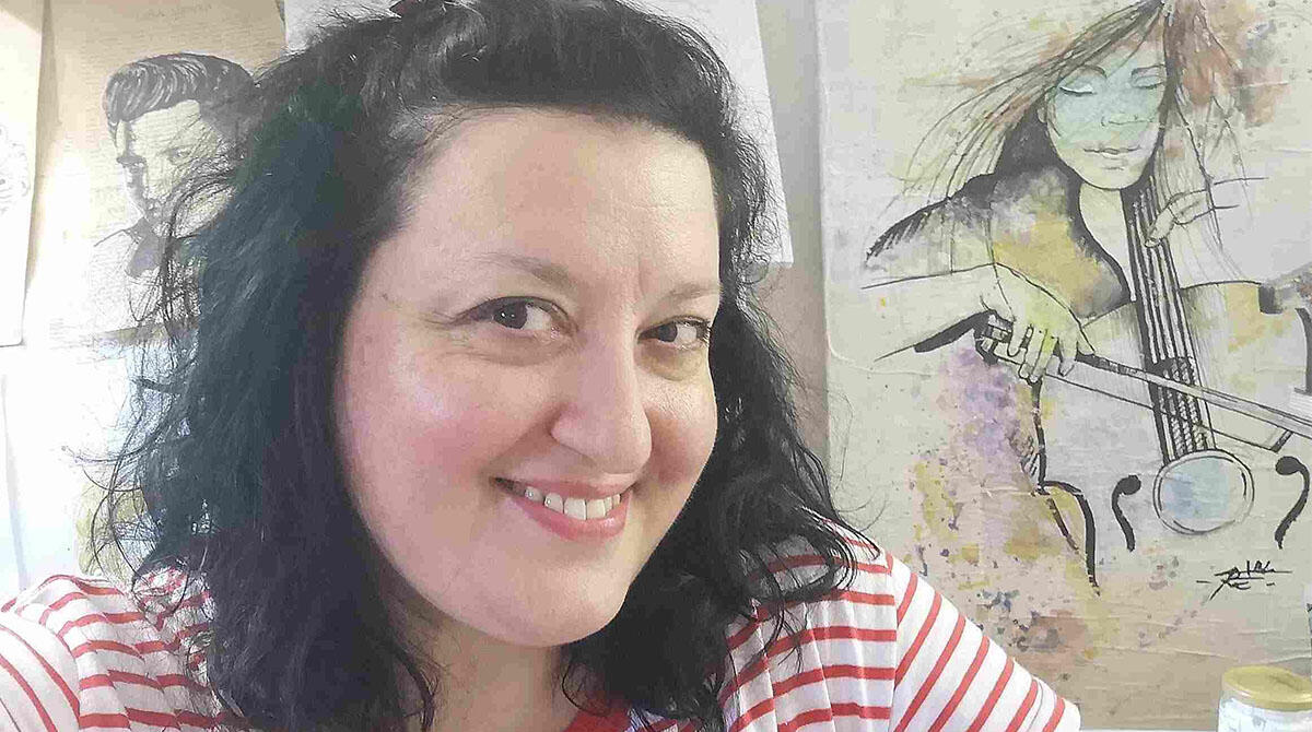 Un aperitivo artistico: lo spritz con gli iconici disegni di Elena Raimondi - dav