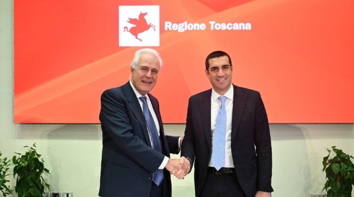 Emilia-Romagna e Toscana rafforzano la cooperazione: firmata lettera di intenti a Firenze - Michele de Pascale ed Eugenio Giani