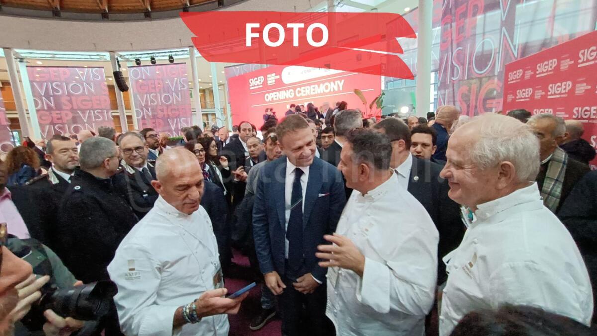 Ministro Lollobrigida e Iginio Massari inaugurano il Sigep 2025 - PH BALLANTE