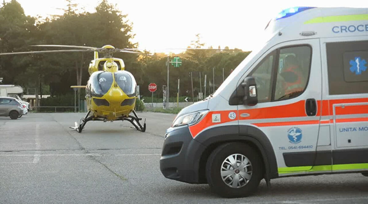 Villa Verucchio: 14enne investito mentre va a scuola, trasportato in elicottero al 'Bufalini' - Foto di repertorio