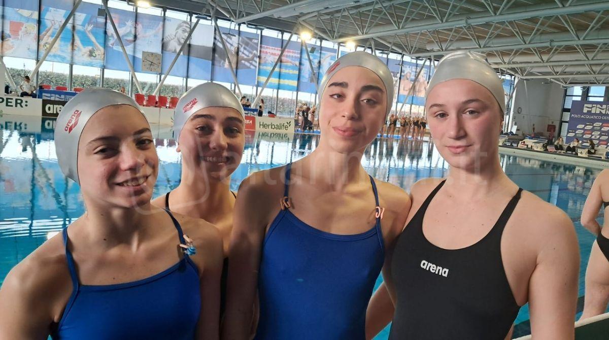 Campionati Juniores nuoto artistico: le atlete di Riccione brillano negli obbligatori -