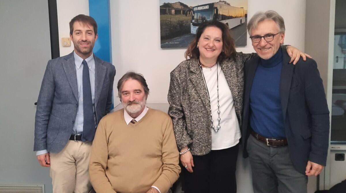 Rimane a piedi perché sul bus manca la pedana per disabili: a colloquio con i vertici di Start Romagna - Fabio Avanzolini con Erbacci, Canali e Sacchetti