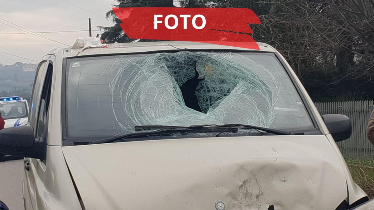 Spaventoso frontale a Coriano tra moto e furgone: centauro 17enne sfonda il parabrezza con la testa - 