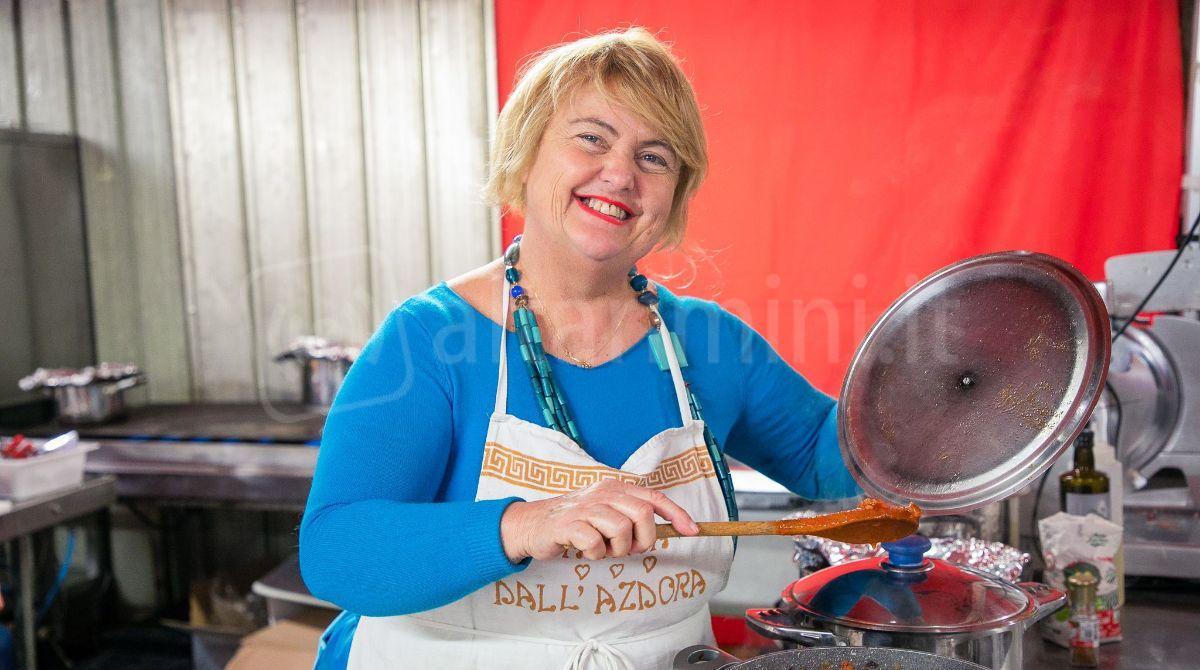 Frida Vasini, l'azdora del Mezzogiorno Rai, pronta per Santa Apollonia a Bellaria -