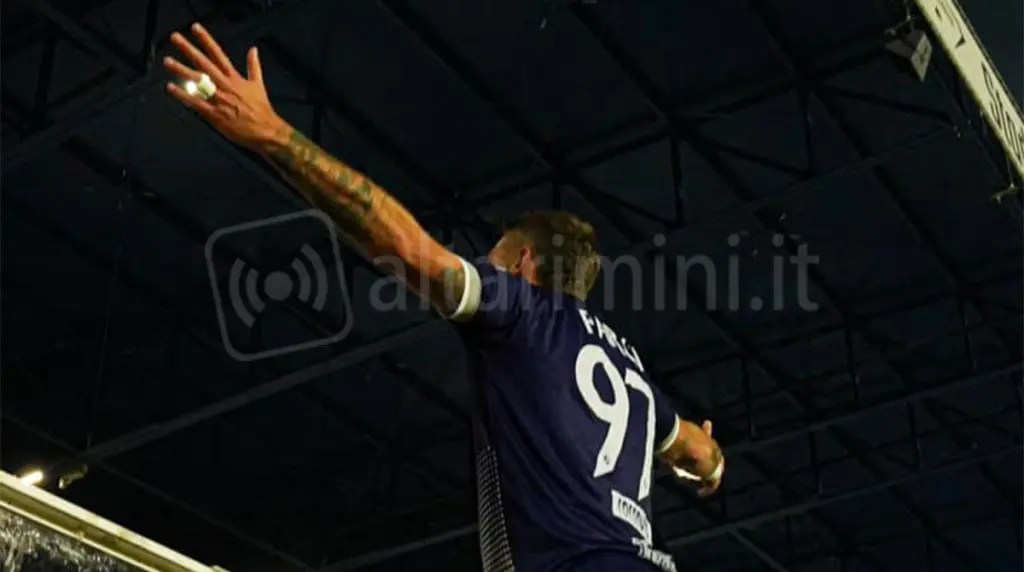Parigi esulta (foto Rimini FC)