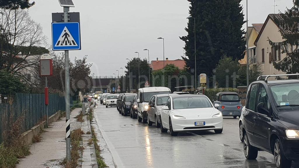 Il traffico dopo il sinistro