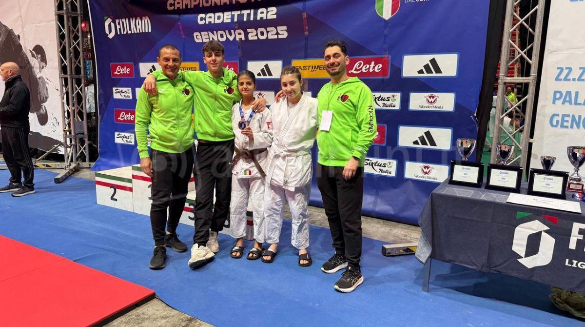 Un successo storico per la Judoka Riccionese: medaglie di bronzo e accesso alla finale A1 - Nassuato Luca-Alessandro-Cecilia, Forlani, Giuseppe Longo