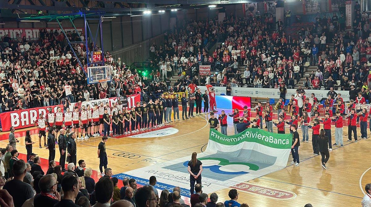 RivieraBanca e Rbr, cinque anni di partnership festeggiati con la spettacolare vittoria nel derby - RivieraBanca Day, 21 marzo 2025