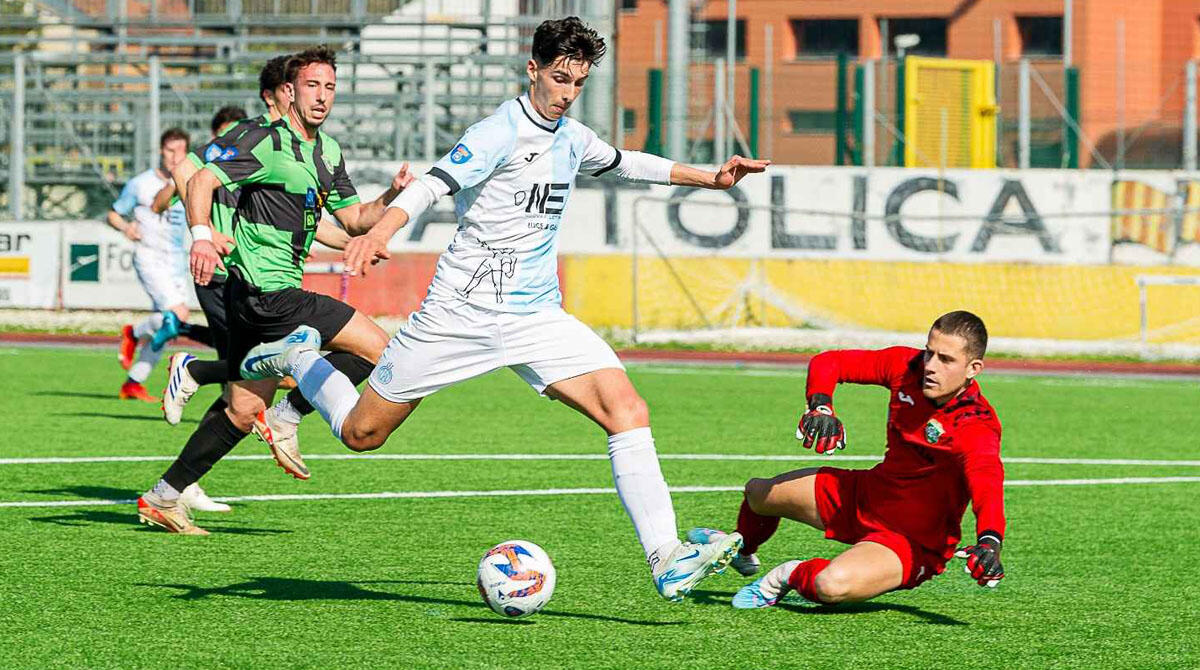 San Marino scopre Giacomini e brillano per mole di gioco: Piacenza un test probante - Il gol di Giacomini al Tuttocuoio PH PRUCCOLI