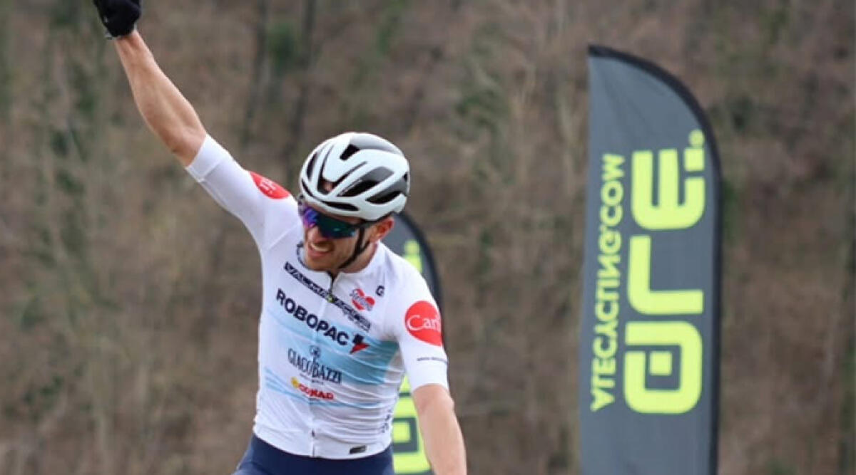 Marco Francioni vince la tappa di San Leo della Caveja Bike Cup -