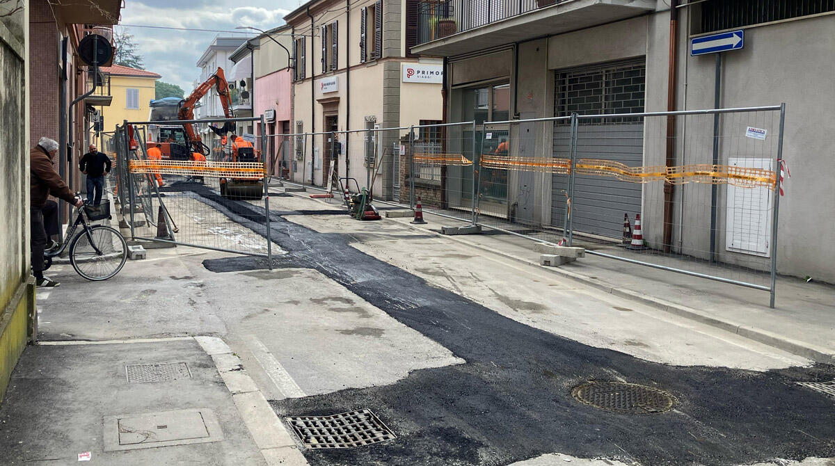 Santarcangelo, completati i lavori in via Sancisi, al via le asfaltature su via Le Fosse - Via Silvio Sancisi, Santarcangelo di Romagna
