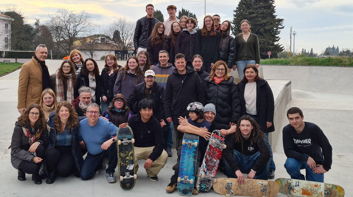 Santarcangelo svela il nuovo Skate Park con gli studenti americani del New Hampshire - Skate Park Santarcangelo