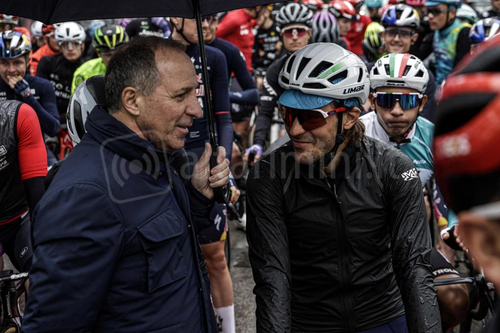 Settimana Internazionale Coppi e Bartali 2025 – 40th Edition – 3rd stage Riccione – Cesena 142,1km – 27/03/2025 – Cordiano Dagnoni (ITA – FCI) – Alberto Bettiol (ITA – XDS Astana Team) – photo Massimo Fulgenzi/SprintCyclingAgency©2025