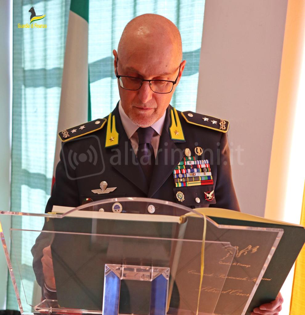Il Comandante Regionale della Guardia di Finanza