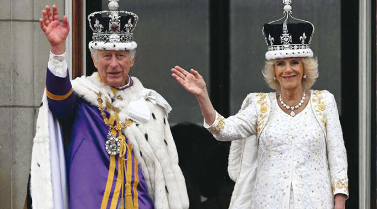 Re Carlo e la Regina Camilla a Ravenna per l'80° anniversario della Liberazione - Re Carlo III e la Regina Camilla il giorno dell'incoronazione a Londra, 6 maggio 2023 Ansa /Neil Hall