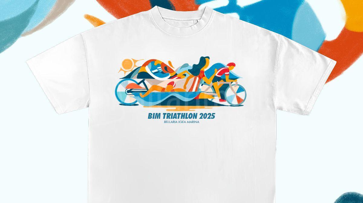BIM Triathlon lancia la “T-shirt d’artista”: sport e arte si fondono a Bellaria Igea Marina -