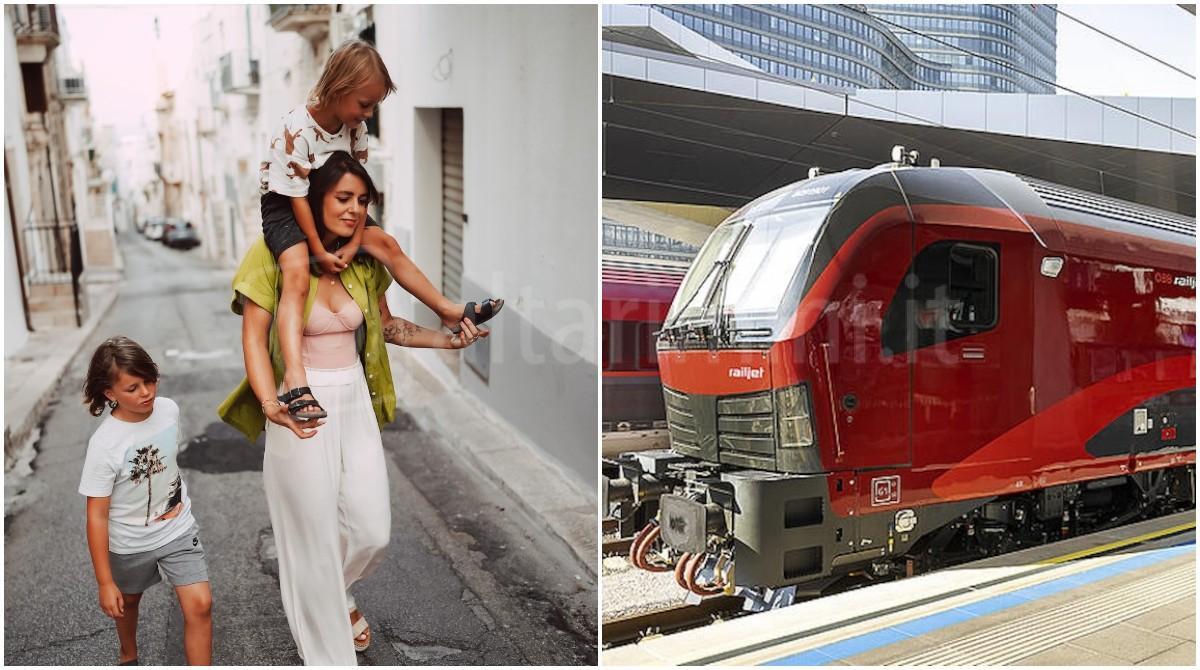 A passo di bimbo (e di treno): la dolce vacanza in Emilia-Romagna di una family influencer tedesca - Saskia Brecht con i figli