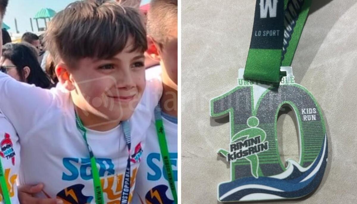 'Il mio sogno è diventare un grande maratoneta': Edoardo Pozzi, 10 anni, trionfa alla Rimini Kids Run - Edoardo Pozzi