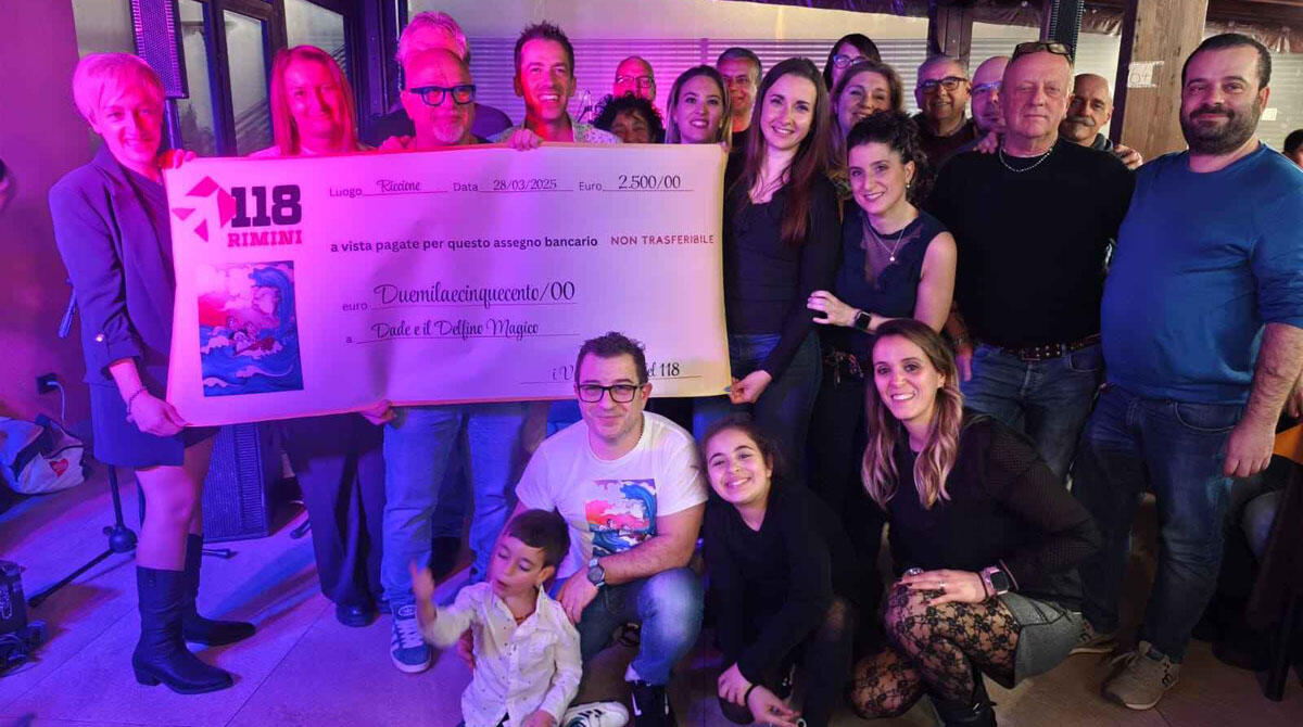 Oltre 300 persone unite per sostenere il viaggio di Dade: personale 118 di Rimini e Novafeltria dona 2500 euro -