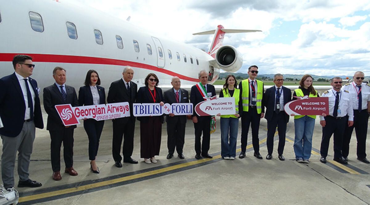 Primo Volo Tbilisi-Forlì: Georgian Airways Atterra in Romagna - Cerimonia di benvenuto al "Ridolfi" per la compagnia di bandiera georgiana, arrivata in anticipo sul volo inaugurale