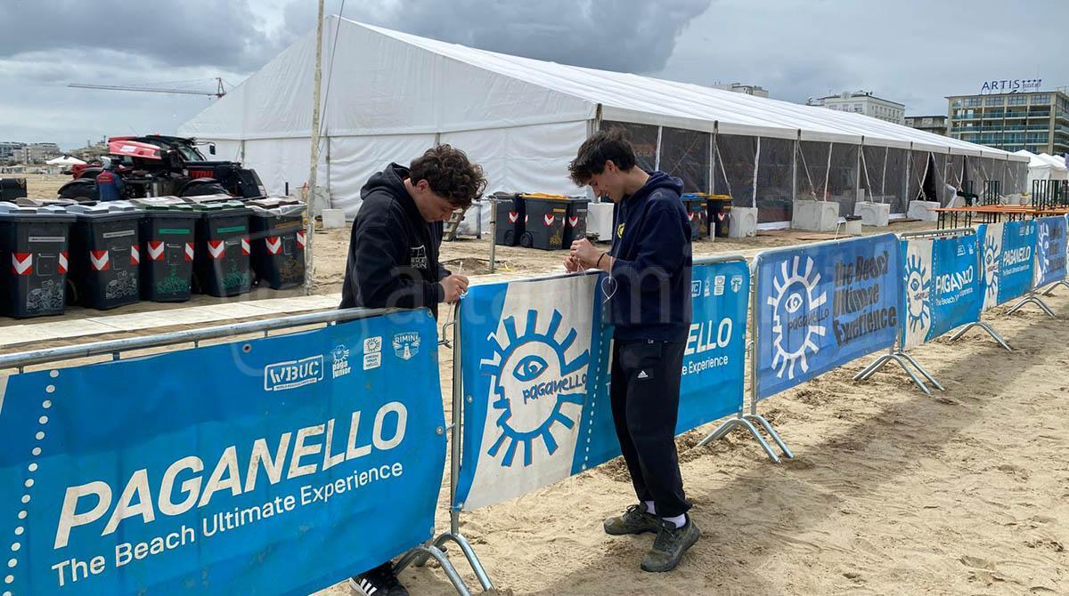 Rimini capitale del frisbee: torna il Paganello con 150 squadre da tutto il mondo - Allestimenti per il Paganello 2025, Rimini