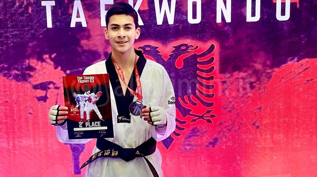 Taekwondo: argento europeo per Andreas Miserendino al Trophy Tirana Open -