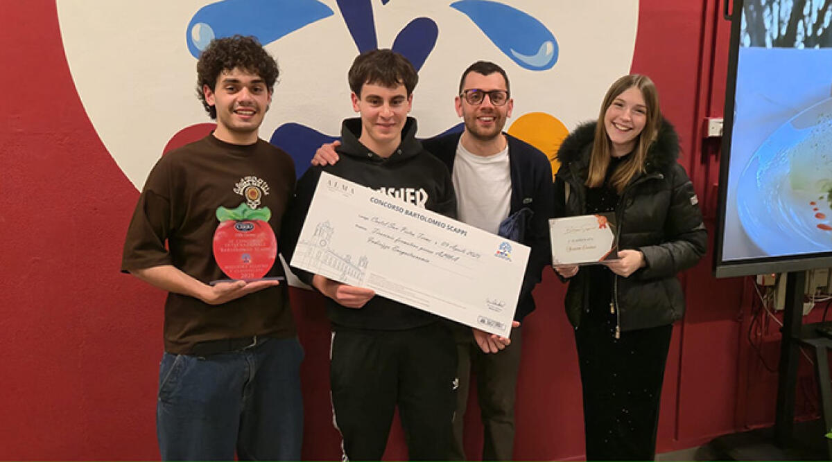 Il Savioli di Riccione conquista il podio al Concorso Internazionale Scappi - L'Istituto Savioli di Riccione vittorioso al concorso Scappi