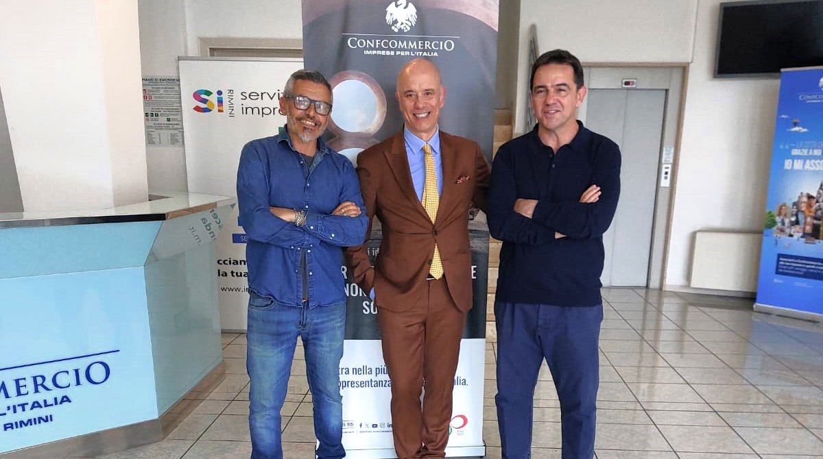 Alberghiero, al via i tirocini estivi per gli studenti del Savioli grazie all’accordo con Confcommercio - da sn: Rastelli, Zanzini, Badioli - Confcommercio Rimini