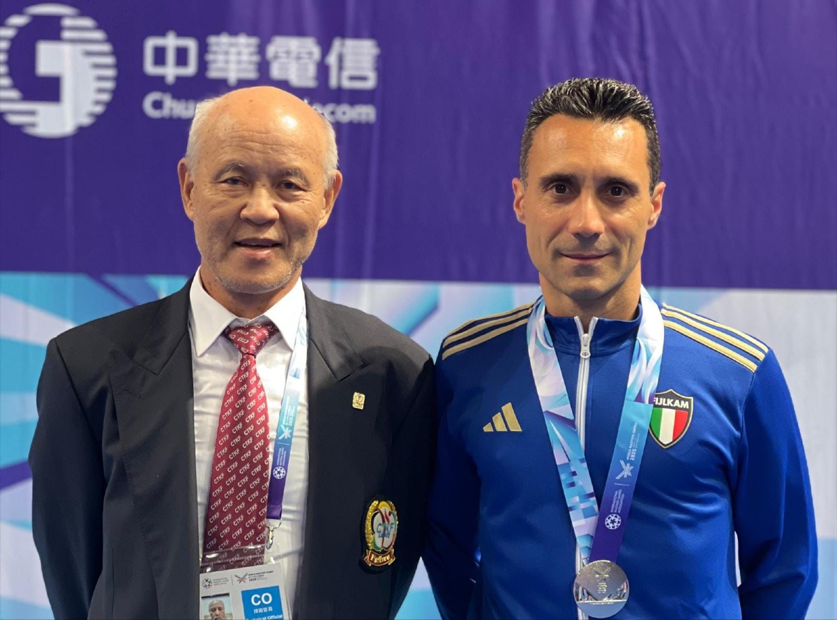 Manuel Cunti sfiora l’oro ai Mondiali Karate Master a Taipei -