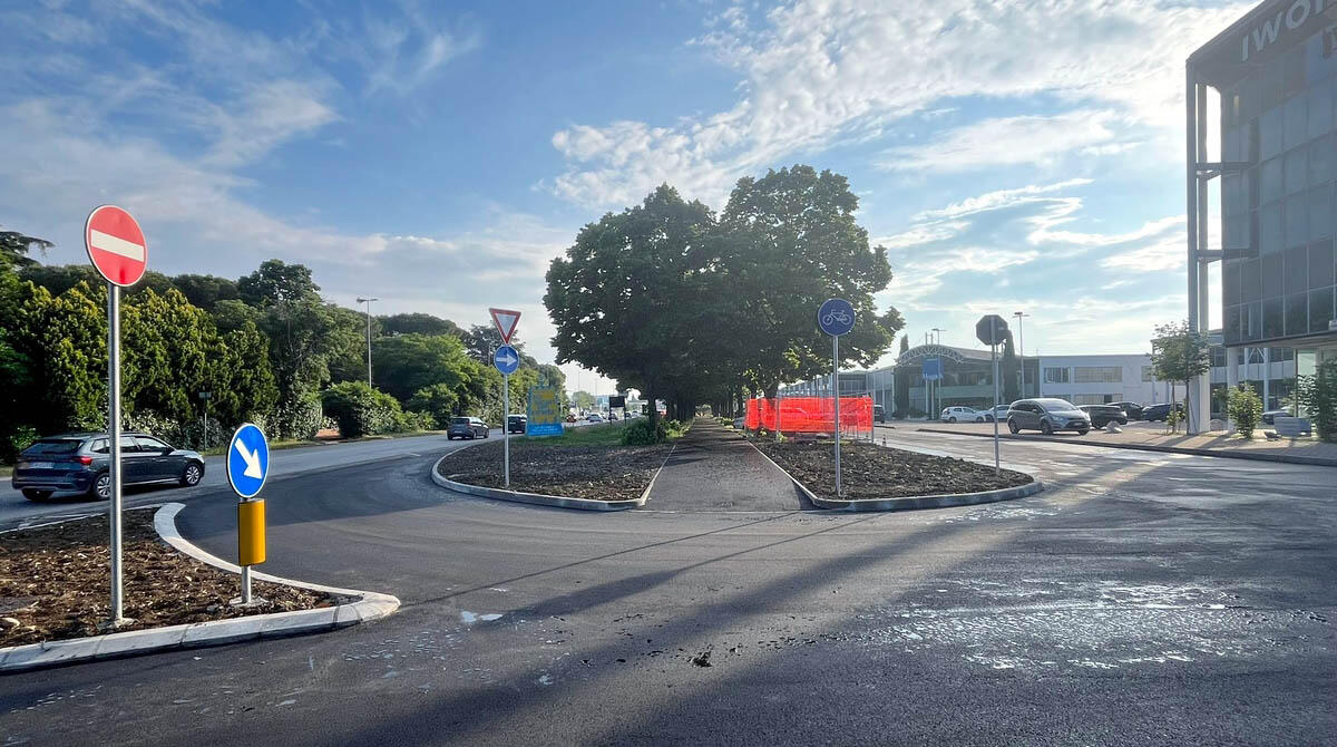 Via Emilia e ex ferrovia Santarcangelo-Urbino: piste ciclabili pronte entro l'anno - Incrocio via dell'Acero - SS9, Santarcangelo di Romagna