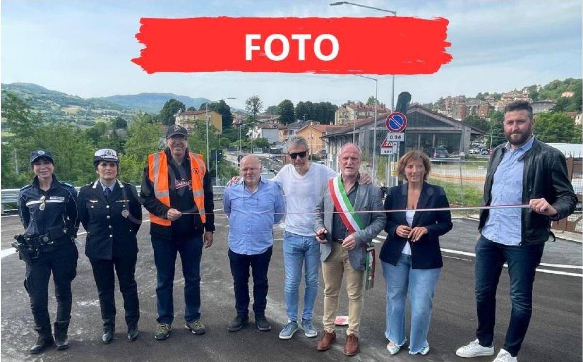 Novafeltria, da giugno addio autobus in piazza: inaugurato primo tratto di via Stazione Mercatino Marecchia - Taglio del nastro
