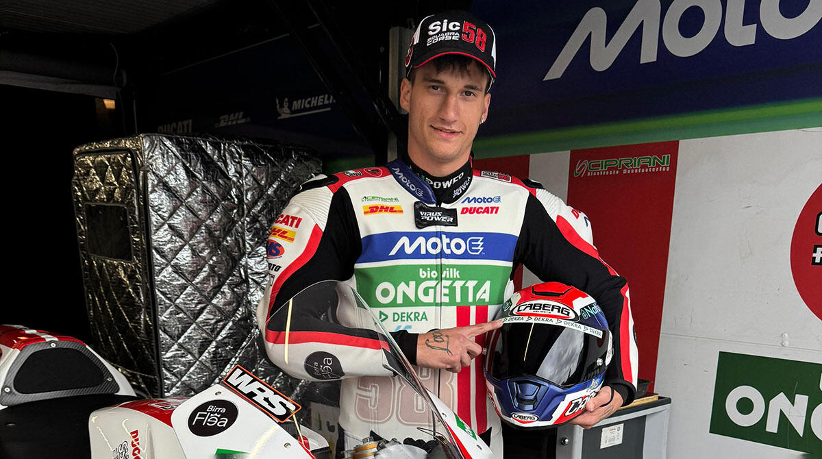 Rimini, Dekra corre con SIC58 e Raffaele Fusco nella MotoE 2025 -