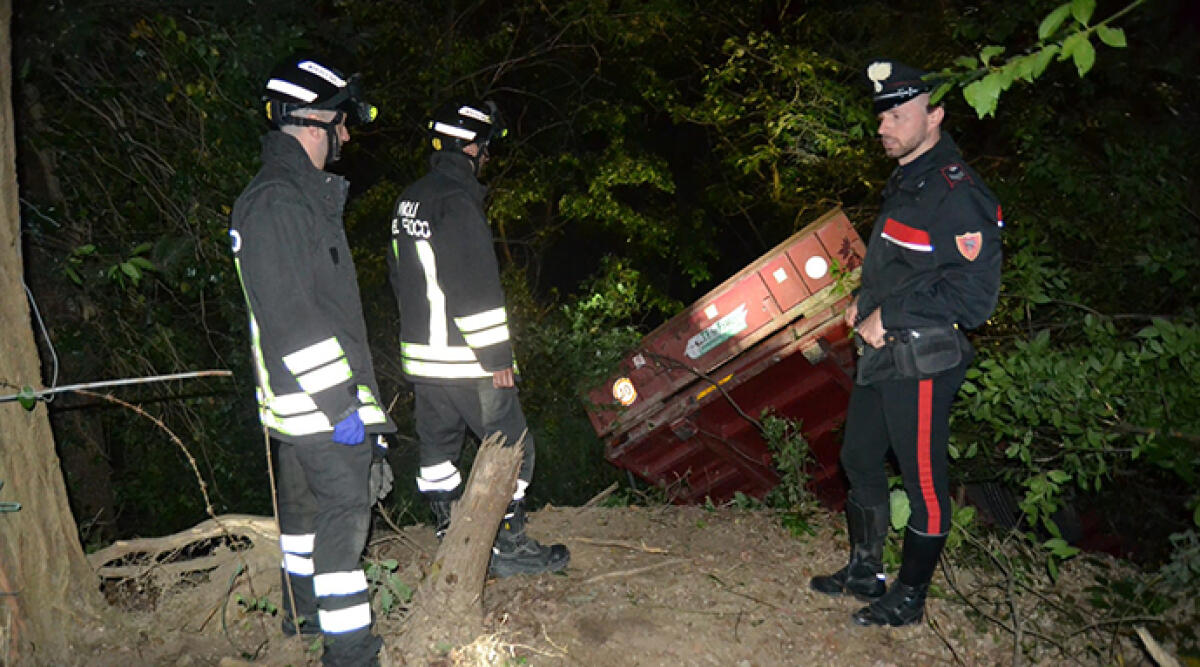 Tragico incidente con il trattore: muore un 74enne a Montefiore Conca - Il luogo dell'incidente, Foto Amato Ballante