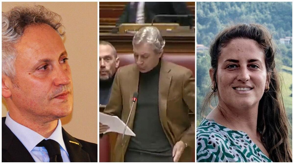 "Parlano di nuova Marecchiese ma tagliano fondi per le strade": Governo nel mirino di Pd e 5 Stelle - Da sinistra Marco Croatti, Andrea Gnassi, Alice Parma